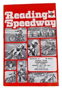 Campeonato Mundial por Equipos (Reino Unido) Redondo) Programa Speedway 14/7/75 - Imagen 1 de 7
