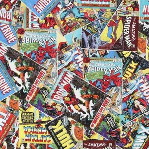 Marvel Comic Books Retro Fabric - 45 inches wide x 23 inches long - Cotton - Picture 1 of 3