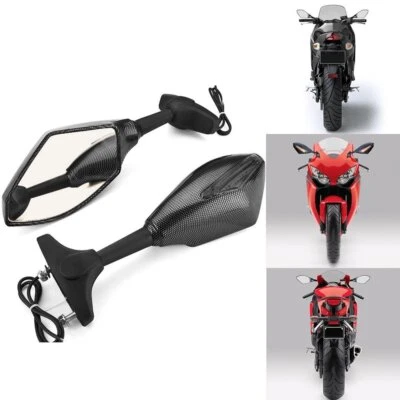 LED Turn Signals Rearview Mirrors For Honda CBR600RR 2003-2022 CBR1000RR 04-07 - Imagem 1 de 4