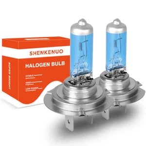 NEW H7 Headlight Bulbs Kit High / Low Beam 6500K Super Bright White Lights 2PCS - Picture 1 of 11