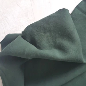 Dark GREEN GOAT SUEDE Skin hide soft luxury trim craft fashion 5 sqft approx - Picture 1 of 8