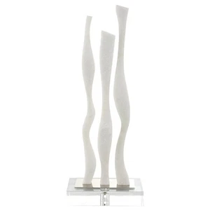Uttermost Gale White Marble Sculpture - 10.25"W x 26.75"H x - Picture 1 of 5
