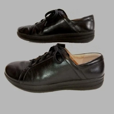 Fitflop F-Sporty ll Style L82-090. Women's Size 9 Black Leather Sneakers.... - Image 1 of 4