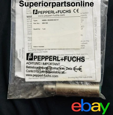 *NEW* Pepperl+Fuchs NBB5-18GM50-E2-V1 Proximity Sensor 10-30VDC 200mA 4-Pins - Image 1 of 4