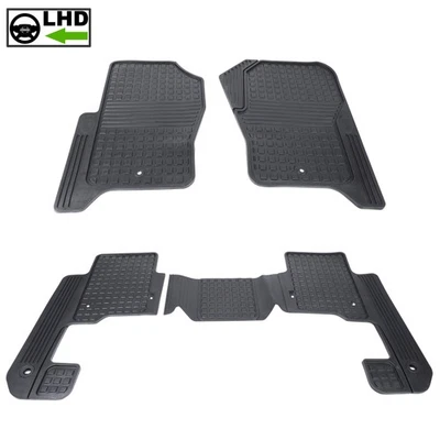 Genuine rubber floor mats set for Land Rover Discovery 4 Left Hand Drive LHD LR4 - Image 1 of 4