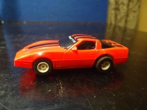 Vintage Tyco '83 Red with Black Stripes Corvette 440 chassis runs strong - Picture 1 of 6