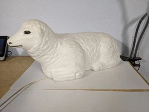 Vintage General Foam Plastics Blow Mold Nativity Sheep Lamb Christmas Decor 18" - Picture 1 of 8