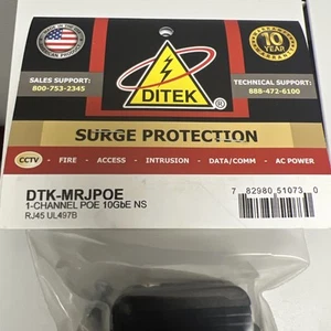 NEW - DITEK DTK-MRJPOE 10GB Ethernet Surge Protection - Photo 1/3