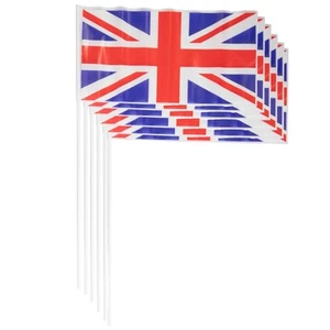 VE Day Union Jack Hand Flags Sports Royal Events British Street Party Decor 12pc - Picture 1 of 6