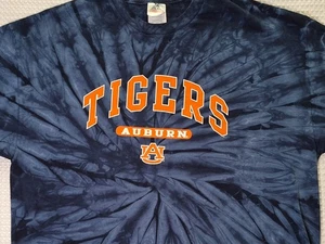 Camiseta de fútbol americano universitario azul tie dye de Auburn Tigers talla 2XL estilo Al - Imagen 1 de 7