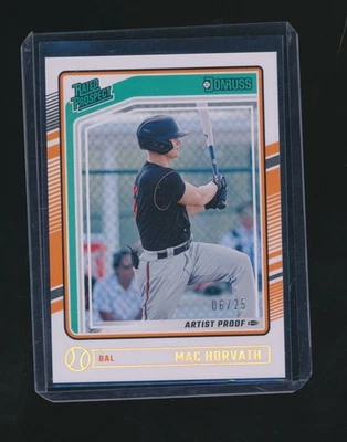 MAC HORVATH 2024 PANINI DONRUSS ARTIST PROOF RC PARALLEL 06/25 #119 - Image 1 of 2
