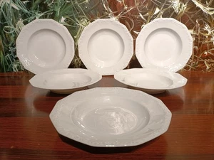 ROSENTHAL Classic Germany MARIA Weiß  - 6 edle Suppenteller Ø 24cm - Picture 1 of 5