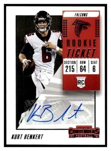 2018 Contenders Rookie Ticket Kurt Benkert 205 Auto RC Atlanta Falcons - Picture 1 of 2