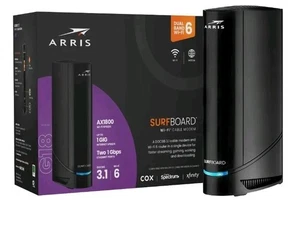 ARRIS G18 Surfboard Wi-Fi Cable Modem AX1800 Dual Band Wi-Fi 6  - Picture 1 of 7