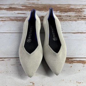 Rothy’s The Point Flats – Flax Birdseye Grey, Women’s Size 7.5 (Used) - Picture 1 of 8