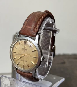 Hombre Omega Seamaster Automático Acero Inoxidable Esfera Tropical Punto de mira c1962 - Imagen 1 de 17