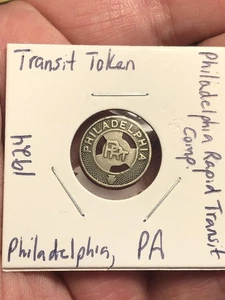 1924 Transit Token - Philadelphia Rapid Transit Co - Philadelphia, PA - Picture 1 of 9
