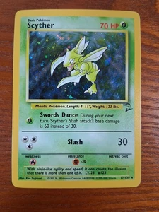 Scyther 17/130 Base Set 2, Pokemon TCG, Holo Rare, LP-MP - Bild 1 von 7