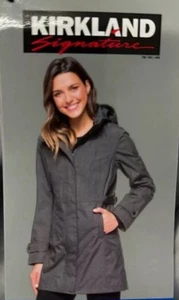 Kirkland Signature WOMEN'S TRENCH RAINCOAT GRAY SZ S - Picture 1 of 7