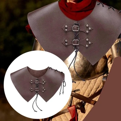 Cubierta de hombro gótica con armadura de hombro medieval para fiesta de disfraces de Halloween Foto 1 de 4