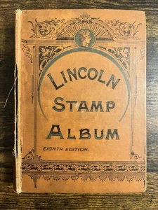 Lincoln Vintage Stamp Album with Original Stamps and Pages - Picture 1 of 12