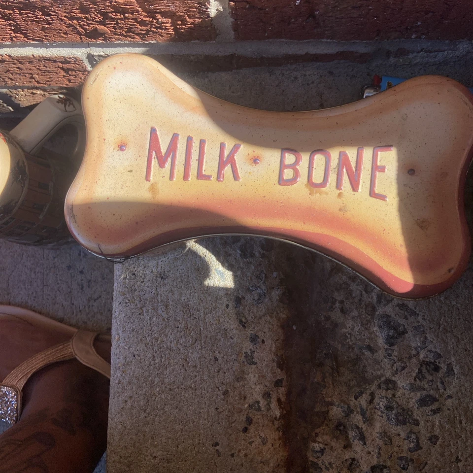 Lata contenedor grande de comida para perros Iams vintage Foto 1 de 3