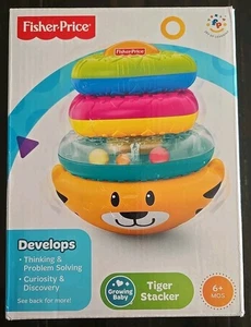 Fisher Price Tiger Stapler Baby Entwicklungsspielzeug 6+ Monate Formen Rassel Wackeln - Bild 1 von 7