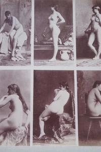 CALAVAS ETUDE DE NUS TIRAGE ALBUMINE ALBUMEN VINTAGE PRINT 1880 PEINTURE ref8 - Picture 1 of 1