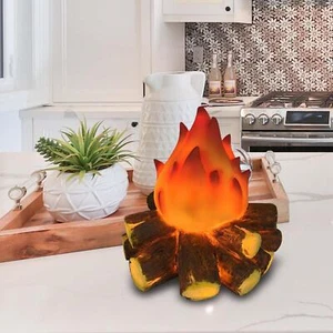 Charcoal Flame Lamps Flame Effect Light Decoration Flameless - Picture 1 of 12