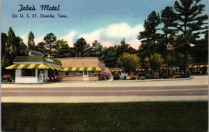 Jobes Motel Oneida Tennessee Vintage Postkarte B36. - Bild 1 von 2