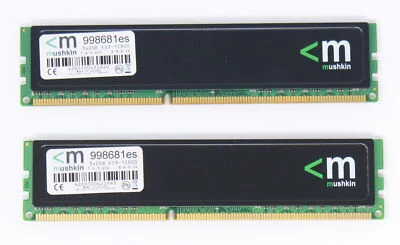 Mushkin Essential 4 GB (2x2GB) 998681es PC3-12800 (DDR3-1600) RAM (#17099) - Bild 1 von 2