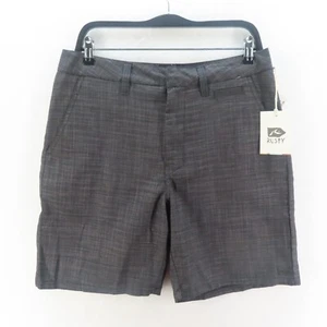 Rusty Shorts Mens Adult Size 30 Black Zip Fly Walk Swim Beach Skate Casual - Picture 1 of 10