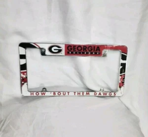 Georgia Bulldogs Metal License Plate Frame 12x6 - K53 - Picture 1 of 2