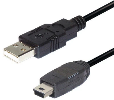 TRANSMEDIA Datenkabel Ladekabel Mini-USB Strom Anschluss-Kabel für Navi Garmin TomTom 1M