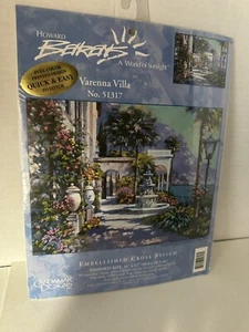 Howard Behrens Varenna Villa Embellished Cross Stitch 2001 NIP NOS Candamar - Picture 1 of 4