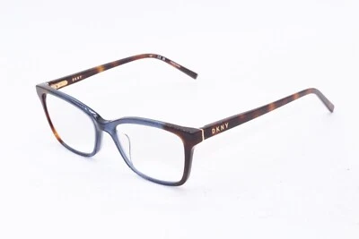 DKNY DK5034 240 GAFAS AUTÉNTICAS MARCO AZUL MARRÓN PATILLAS MANCHADAS 53-17 Foto 1 de 4