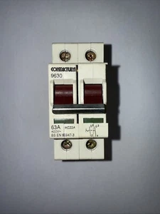 CONTACTUM - 9630 63A AC22A DP BS EN 60947-3 MAIN SWITCH ISOLATOR DISCONNECTOR - Picture 1 of 1