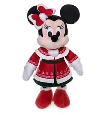 Minnie Mouse Christmas Disney Store Medium Soft Plush Toy 2022 New