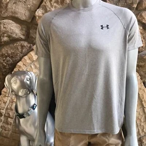 Camiseta Under Armour Heat Gear Suelta Gris Manga Corta Para Hombre Talla Mediana - Imagen 1 de 6