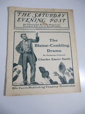 The Saturday Evening Post Magazine- June 8, 1901- The Blaine- Conkling Drama - Image 1 of 4