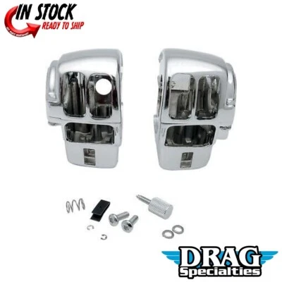 Carcasa de interruptor de radio cromada para Harley FLHT/FLT 96-07 con radio 0616-0142 Foto 1 de 3