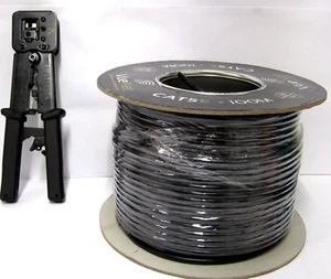 Cable CCTV VueNet Premium CAT5E cobre puro 100M y línea de fácil separación de prensado - Imagen 1 de 12