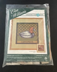 Elsa Williams Canvasback Duck Needlepoint kit #06259 Creative Canvaswork NEW - Picture 1 of 4