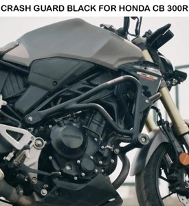 CRASH GUARD WIH SLIDER BLACK FIT FOR HONDA CB 300R - Picture 1 of 3