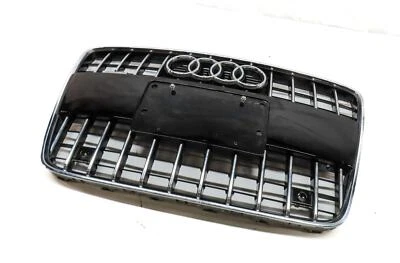 2010-2015 AUDI Q7 (4L) GRADE DIANTEIRA PRINCIPAL DO CAPÔ CENTRAL ACABAMENTO DE VENTILAÇÃO DE AR (PRETO) - Imagem 1 de 4