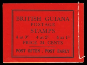 British Guiana 1945 KGVI 24c booklet (Stitched Right) superb MNH. SG SB9e. - Picture 1 of 2