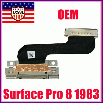 OEM Power Jack Charging Port Flex Cable Ribbon For Microsoft Surface Pro 8 1983 - Image 1 of 4