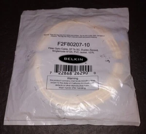 Belkin F2F80207-10M Fiber Optic Patch Cable - 10 Meters - Photo 1/2