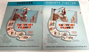 GULLIVER’S TRAVELS sheet music~Lot of 2~FOREVER~FAITHFUL FOREVER~VTG! - Picture 1 of 2