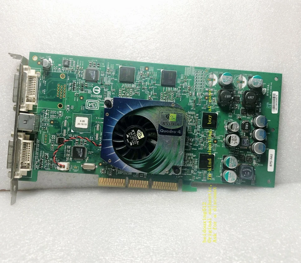Original  Quadro4 980XGL 128M AGP Professional Graphics Card / Medical Card - Image 1 of 4